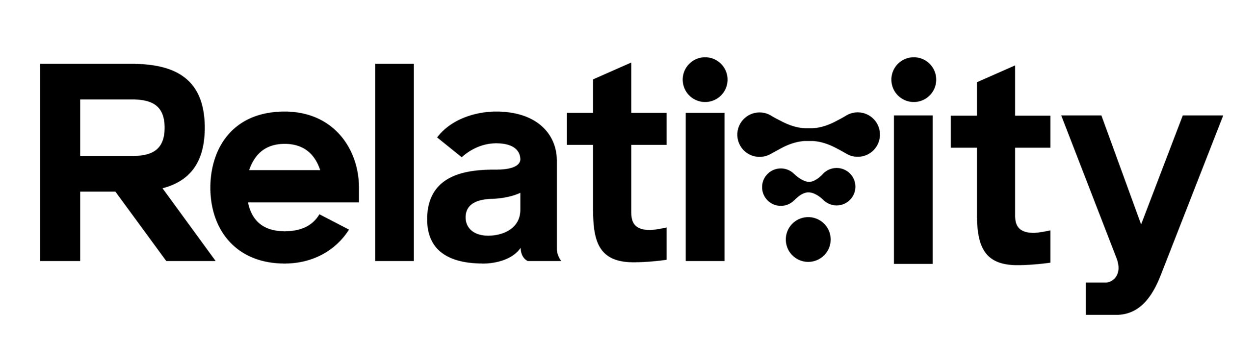 Relativity Space Logo containing the word relativity in black lettering