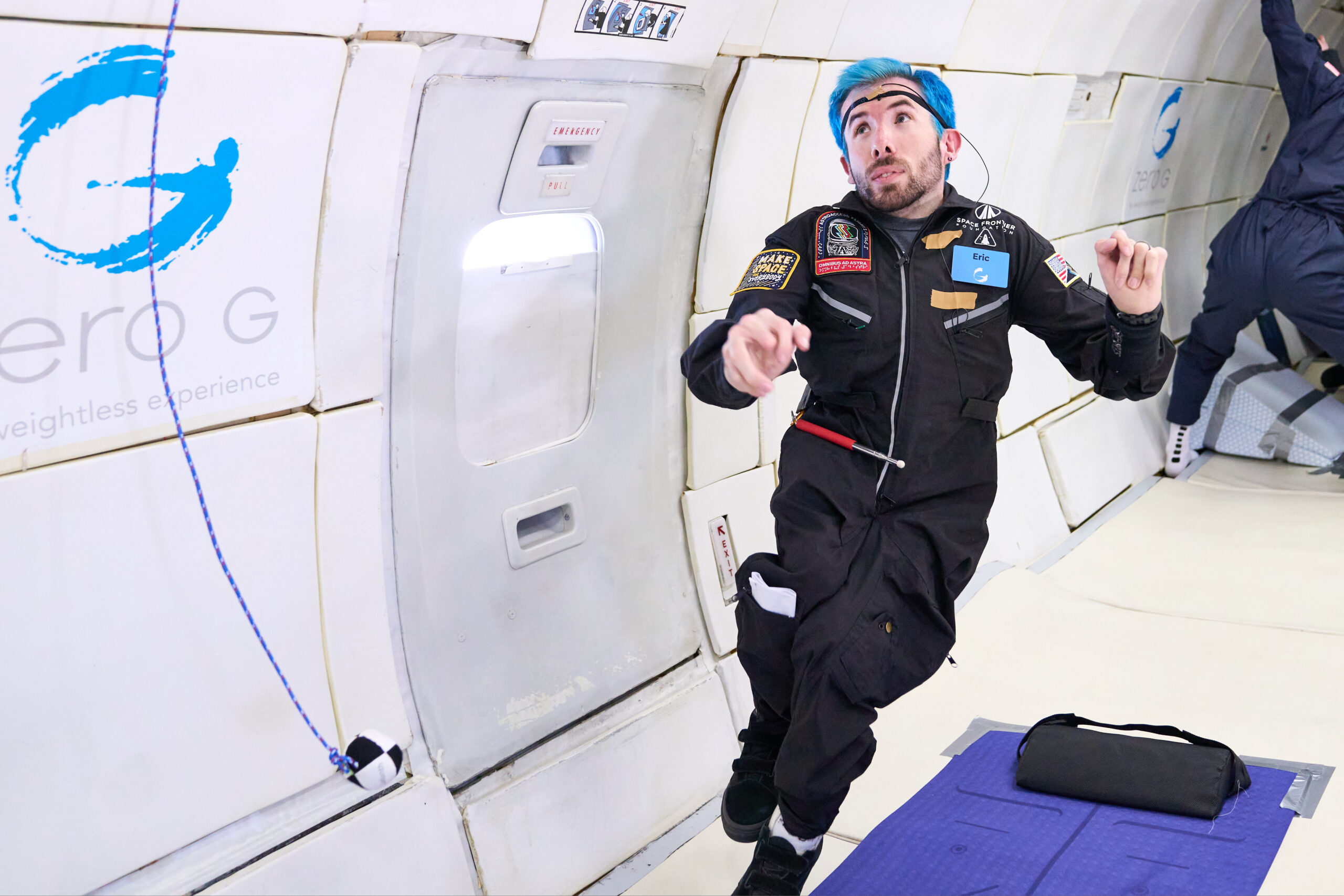 Professor Stephen Hawking floating during a ZERO-G flight in 2007. Hawking said of this experience, “For me, this was true freedom. People who know me well say that my smile was the biggest they'd ever seen. I was Superman for those few minutes." Credit: Steve Boxall/ ZERO-G.